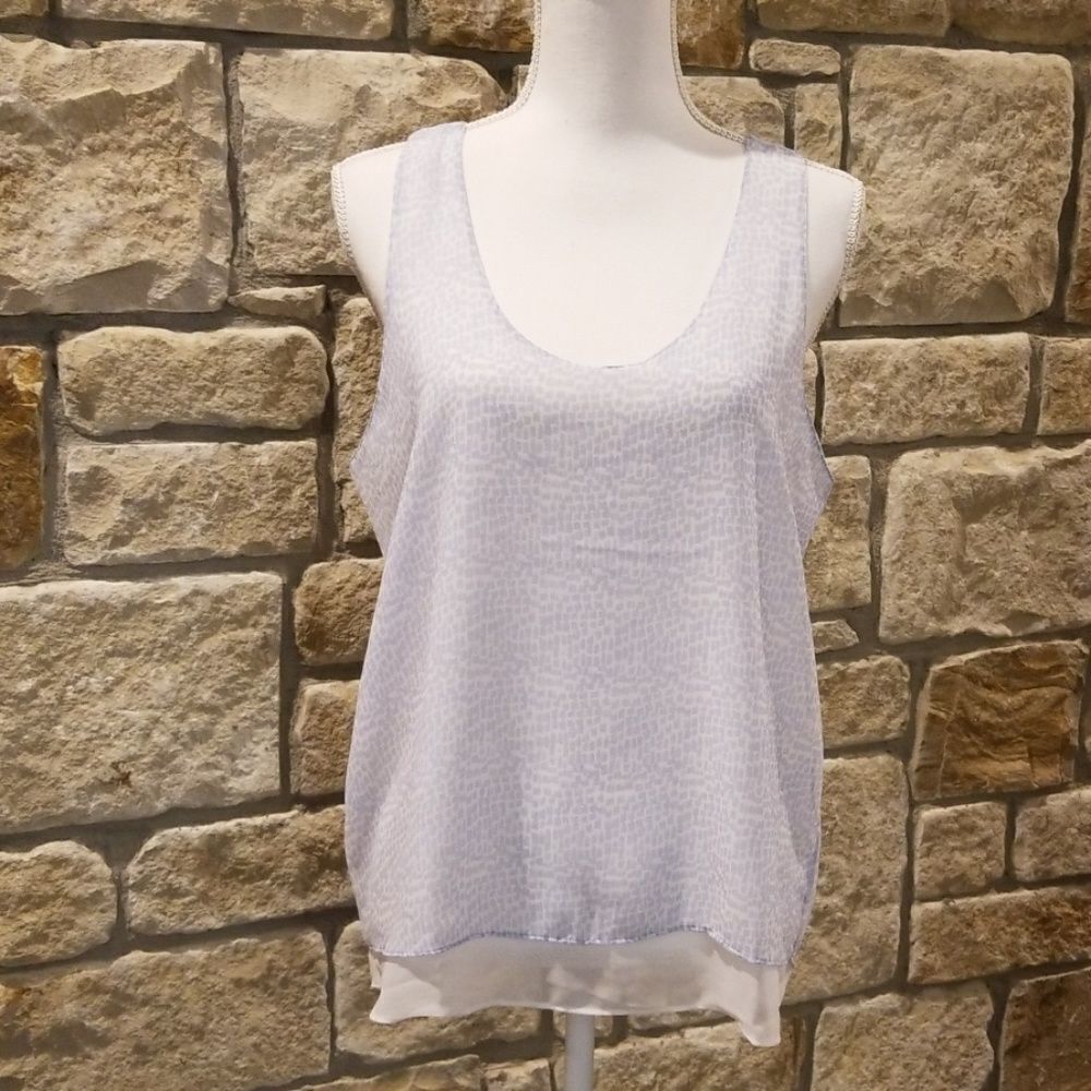 Calvin Klein Jeans Tank Top light purple size large sleeveless flowy